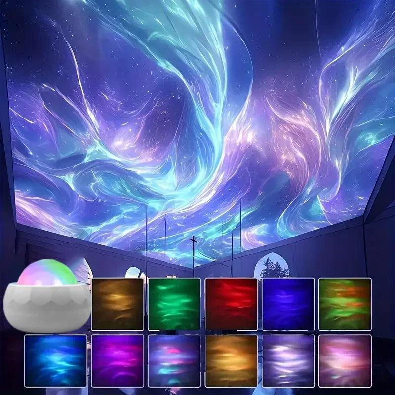 AuraGlow™ Galaxy Aurora Projector